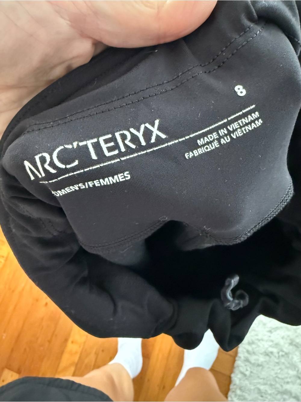 Arc'teryx Black Leggings/Base Layer